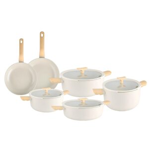 BERGHOFF LEO BALANCE 10 PARÇA TENCERE SETI KREM
