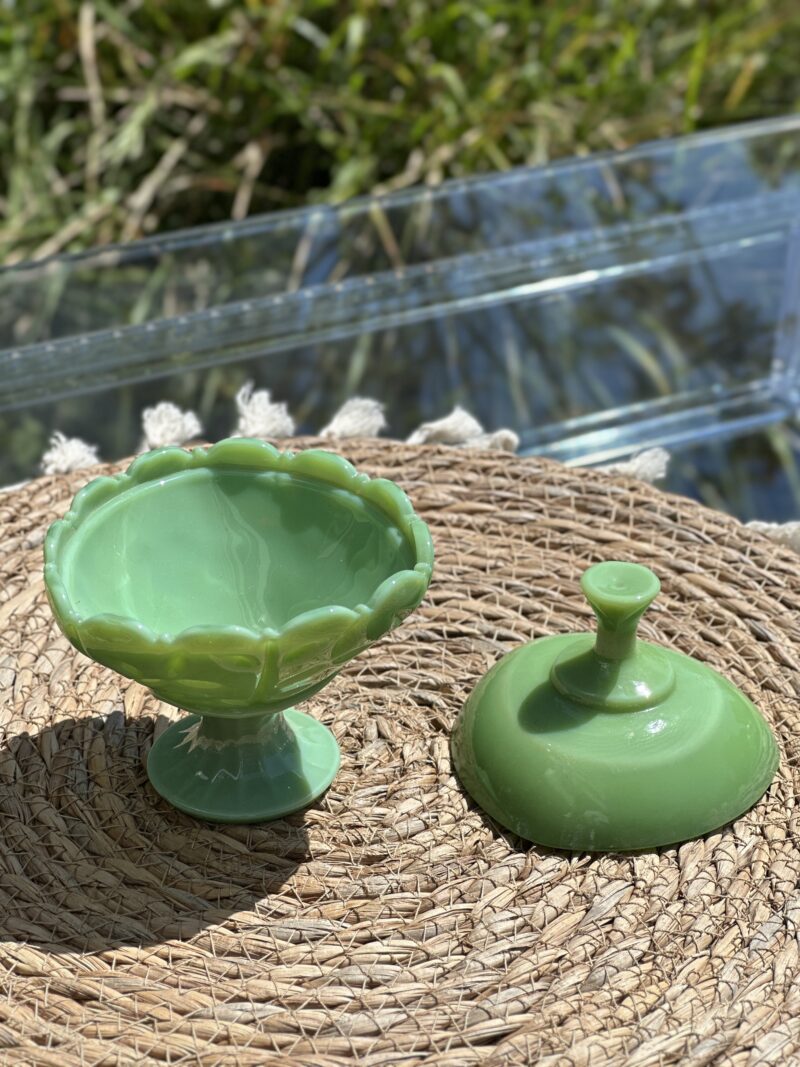 Kapaklı Opal Şekerlik – Yeşil