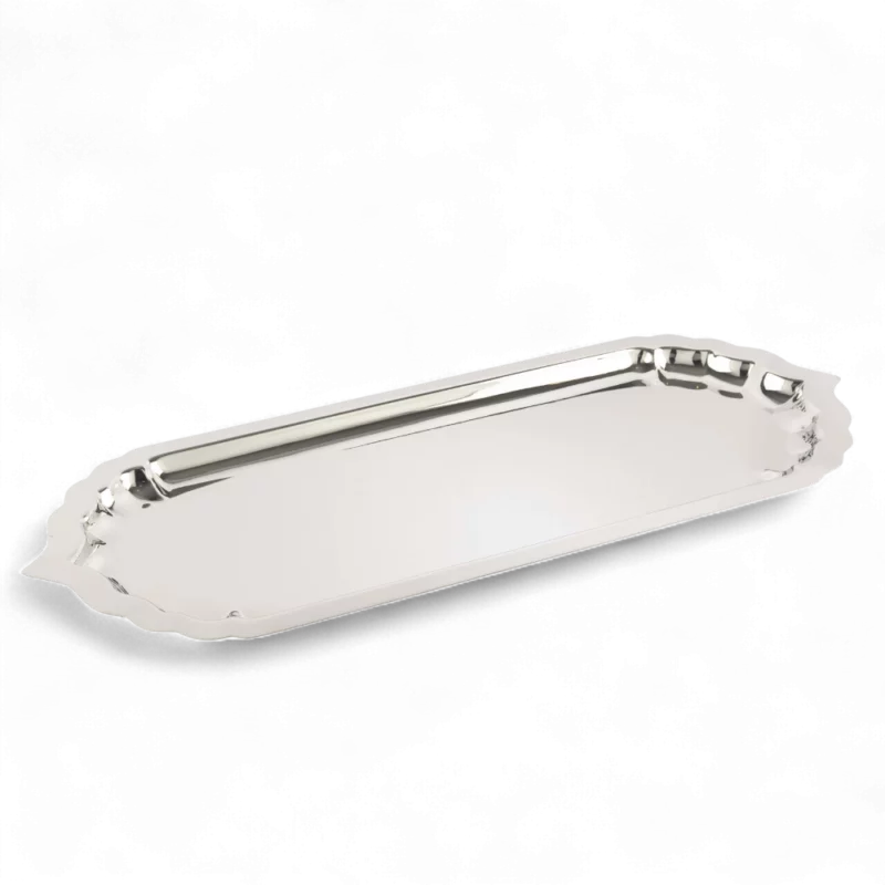 Platin Oymalı Servis Tepsisi