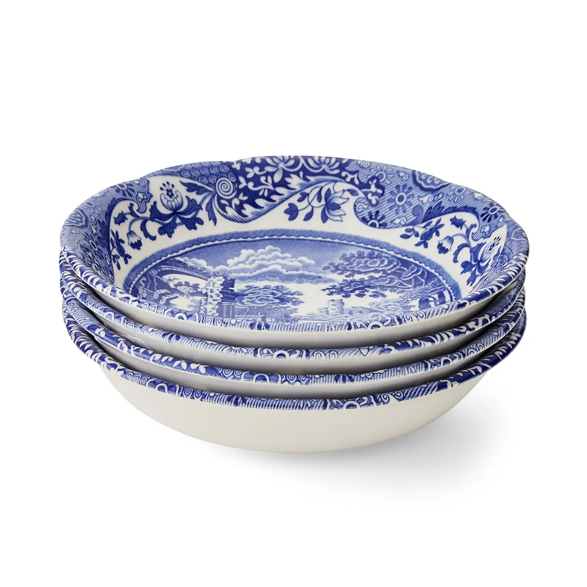 Spode Blue Italian 4'lü Kase Seti