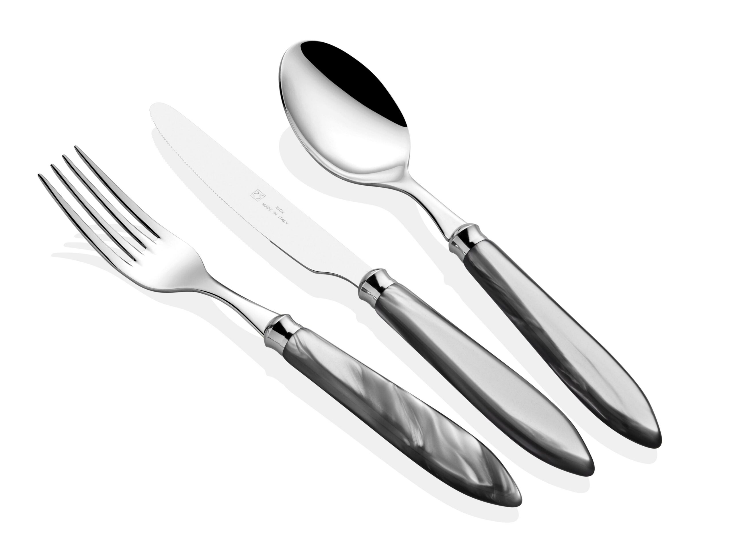 Rivadossi Agata Gri Çatal Bıçak Seti 36 Parça