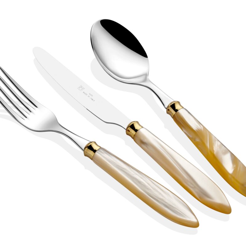 Rivadossi Agata Ring Kemik Çatal Bıçak Seti 36 Parça