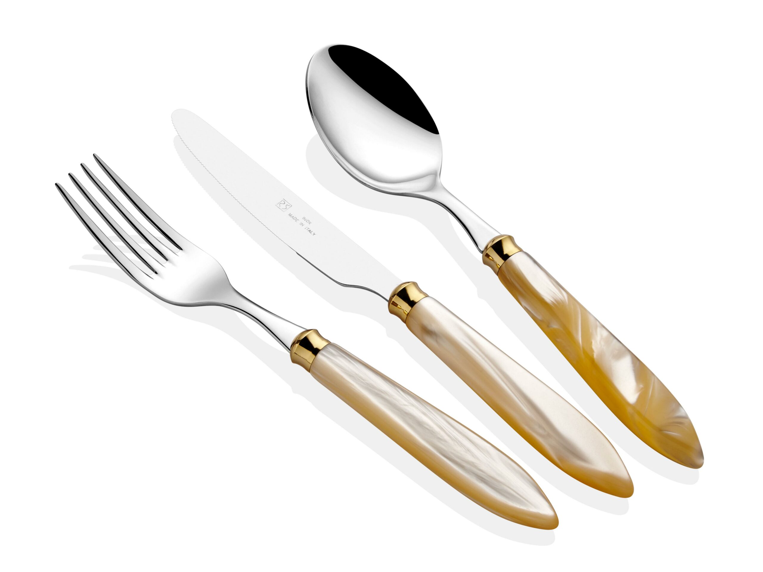 Rivadossi Agata Ring Kemik Çatal Bıçak Seti 36 Parça