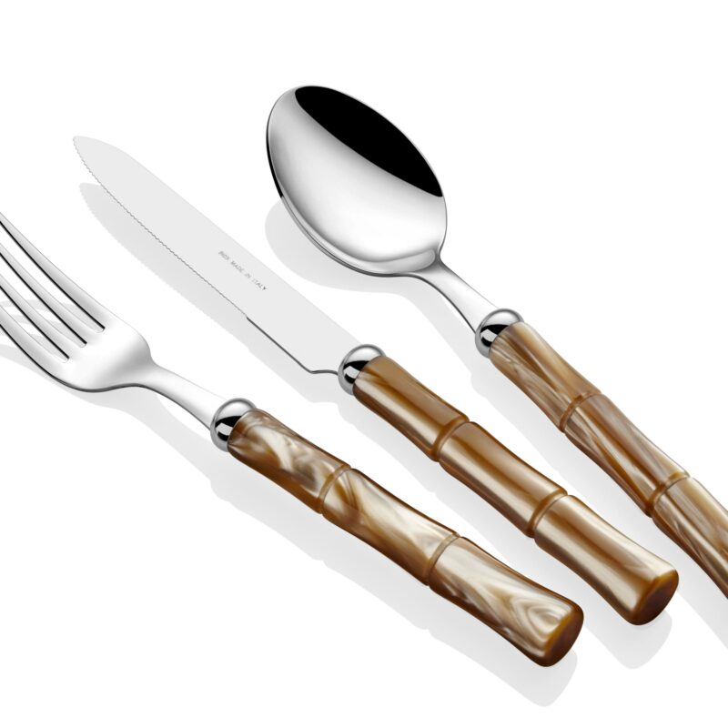 Rivadossi Bamboo Şampanya Çatal Bıçak Seti 75 Parça