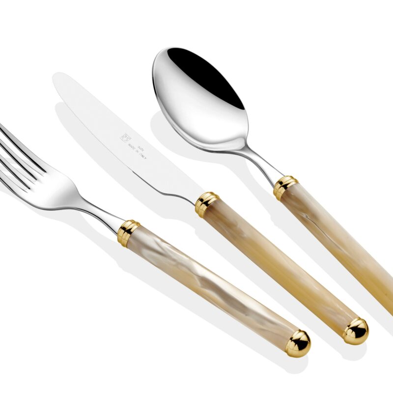 Rivadossi Rodi Ring Kemik Çatal Bıçak Seti 75 Parça