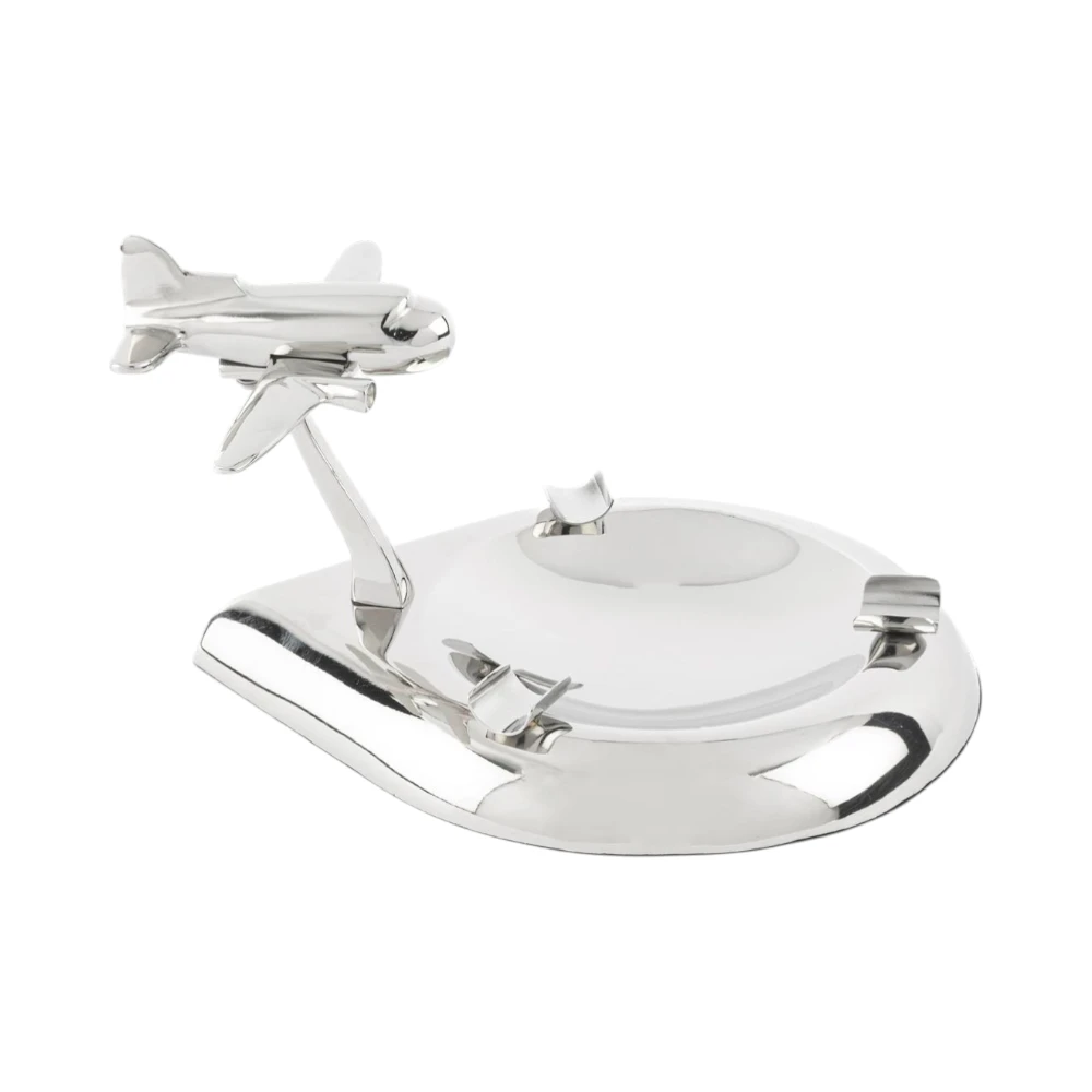 Uçak Gümüş Dekoratif Küllük