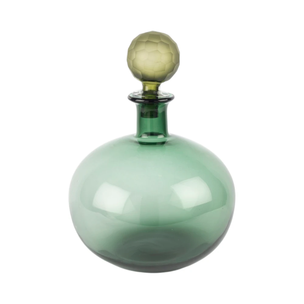 Kapaklı Cam Yeşil Şişe