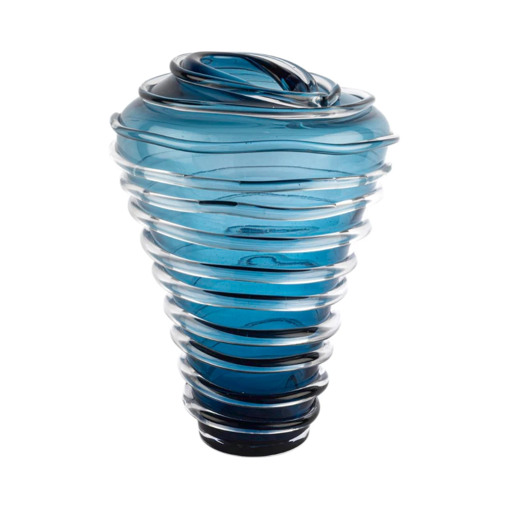 Twine Cam Mavi Vazo 37 CM