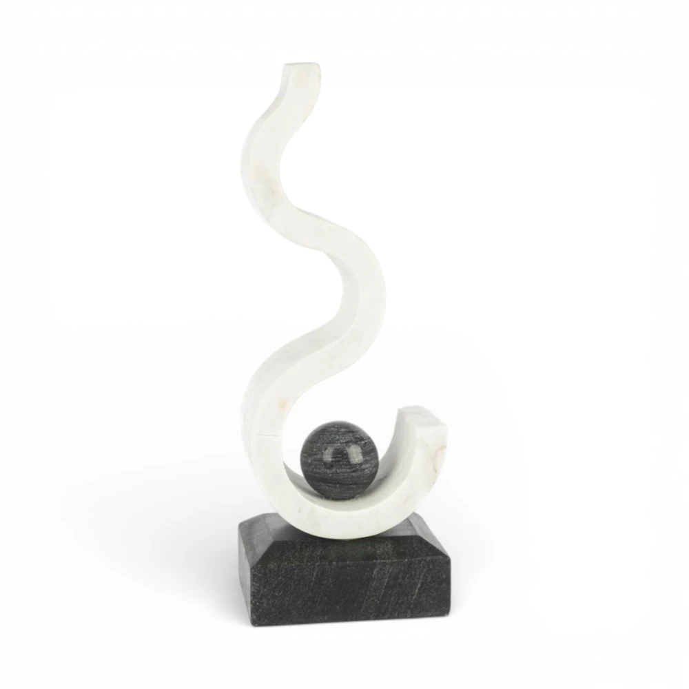 Kıvrımlı Mermer Obje