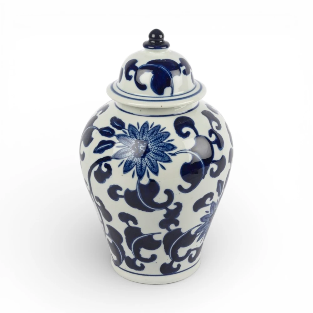 Blue Blanc Kapaklı Küp 27 CM