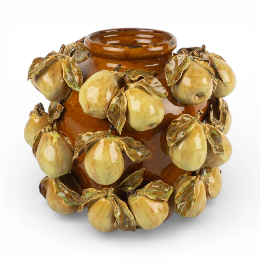 Armut Seramik Kahverengi Vazo