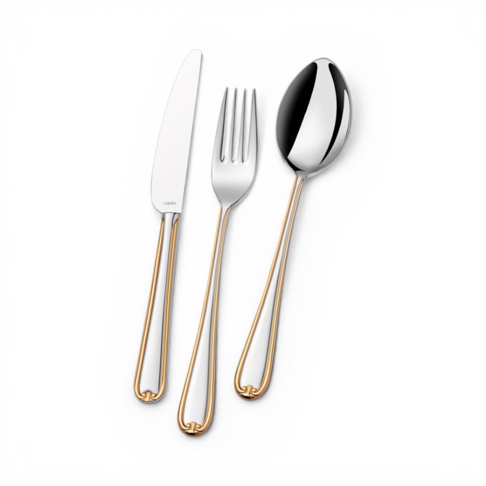 Anatolia Çelik Altın Çatal Bıçak Takımı 89 parça