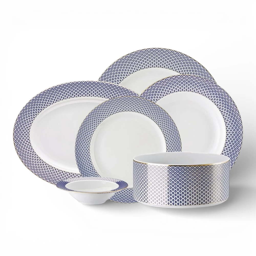 Rosenthal Carreau Blue Yemek Takımı 51 Parça