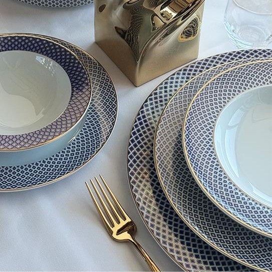 Rosenthal Carreau Blue Yemek Takımı 51 Parça - Görsel 3