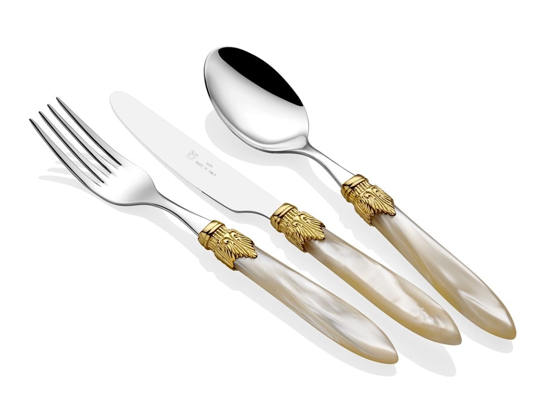 Rivadossi Laura Ring Kemik Çatal Bıçak Seti 75 Parça