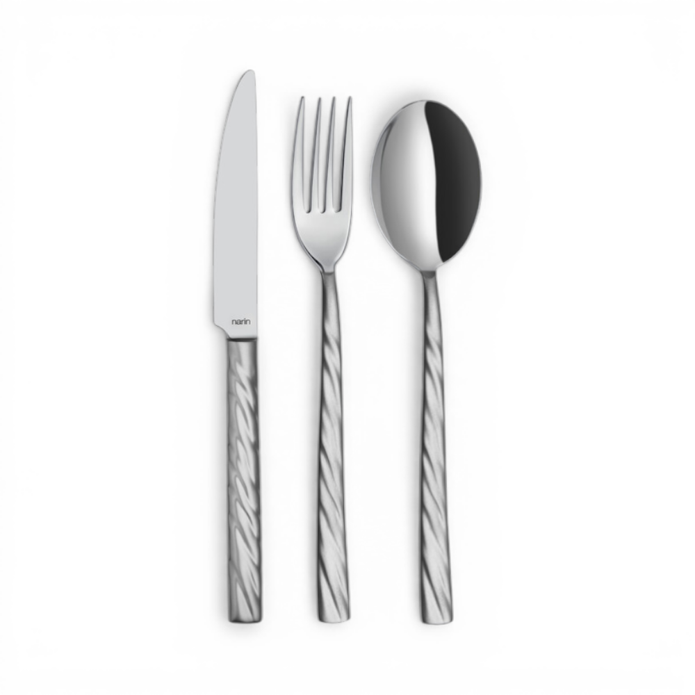 Vega Çelik Sade Mat Çatal Bıçak Takımı 89 parça