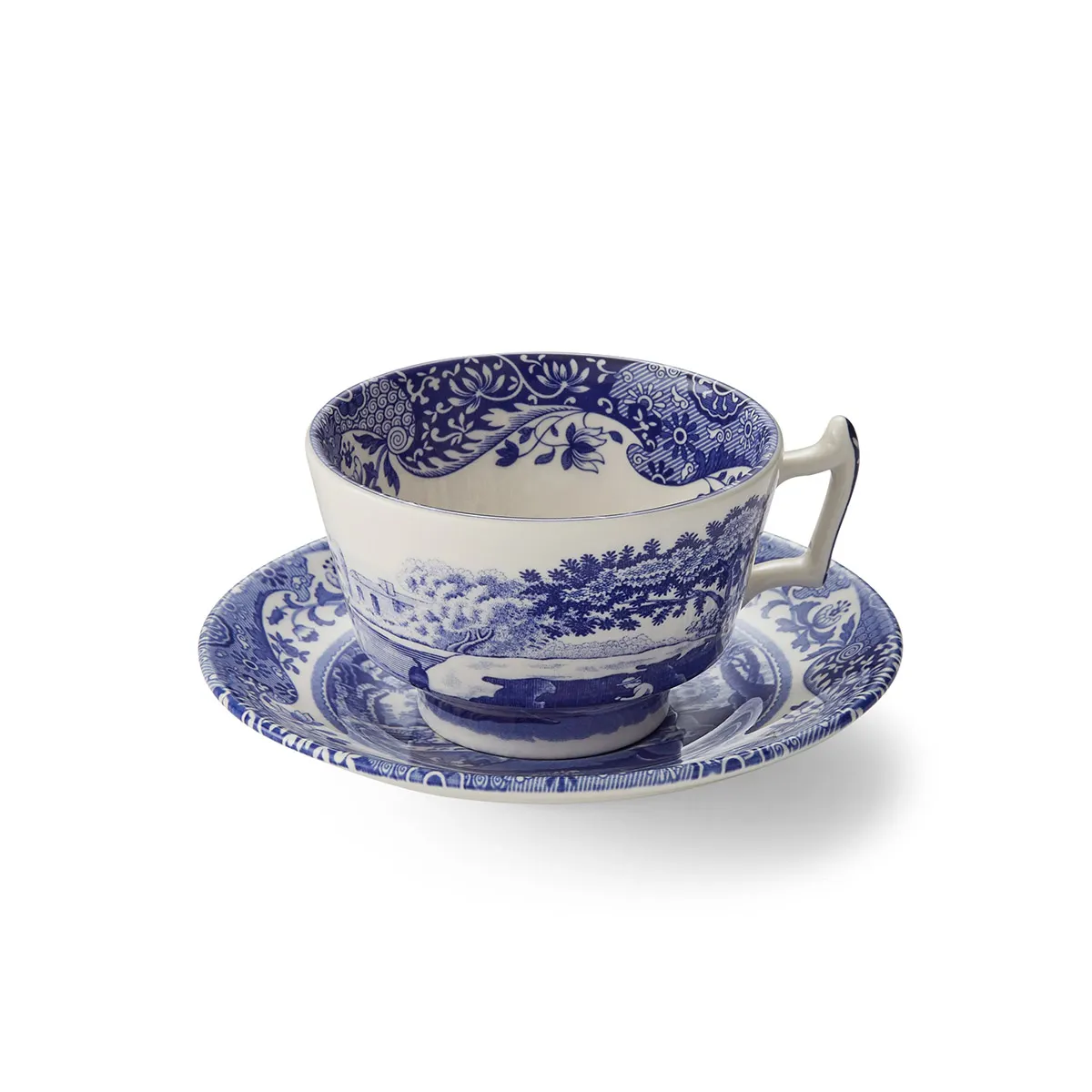 Spode Blue Italian Çay Fincanı ve Tabağı