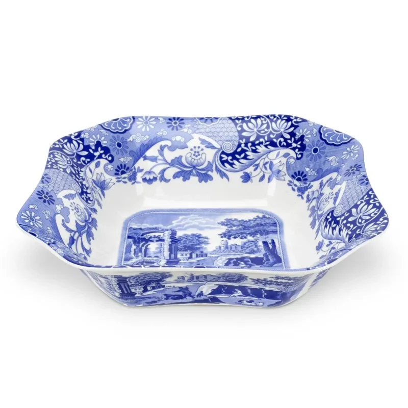 Spode Blue Italian Kare Salata Kasesi